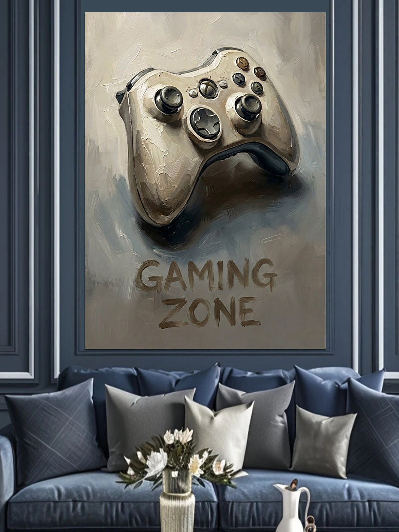 Oyun Alanı Gaming Zone Tabelası Kanvas Tablo