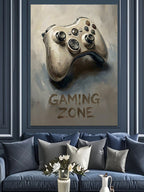 Oyun Alanı Gaming Zone Tabelası Kanvas Tablo