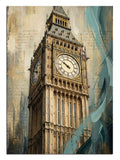 Londra'nın ikonik simgesi Big Ben kulesinin nostaljik çekimi.