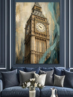 Londra Big Ben Saat Kulesi Kanvas Tablo