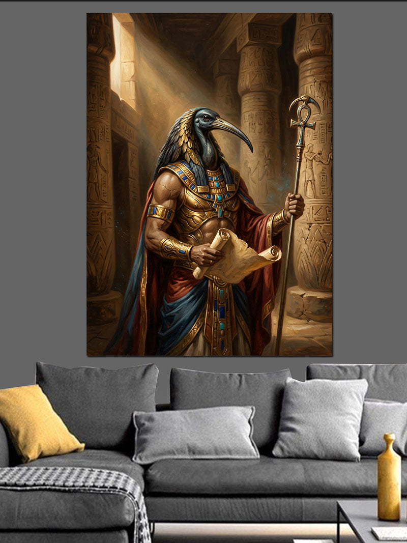 Antik Mısır Tanrısı Thoth Tablosu Kanvas Tablo