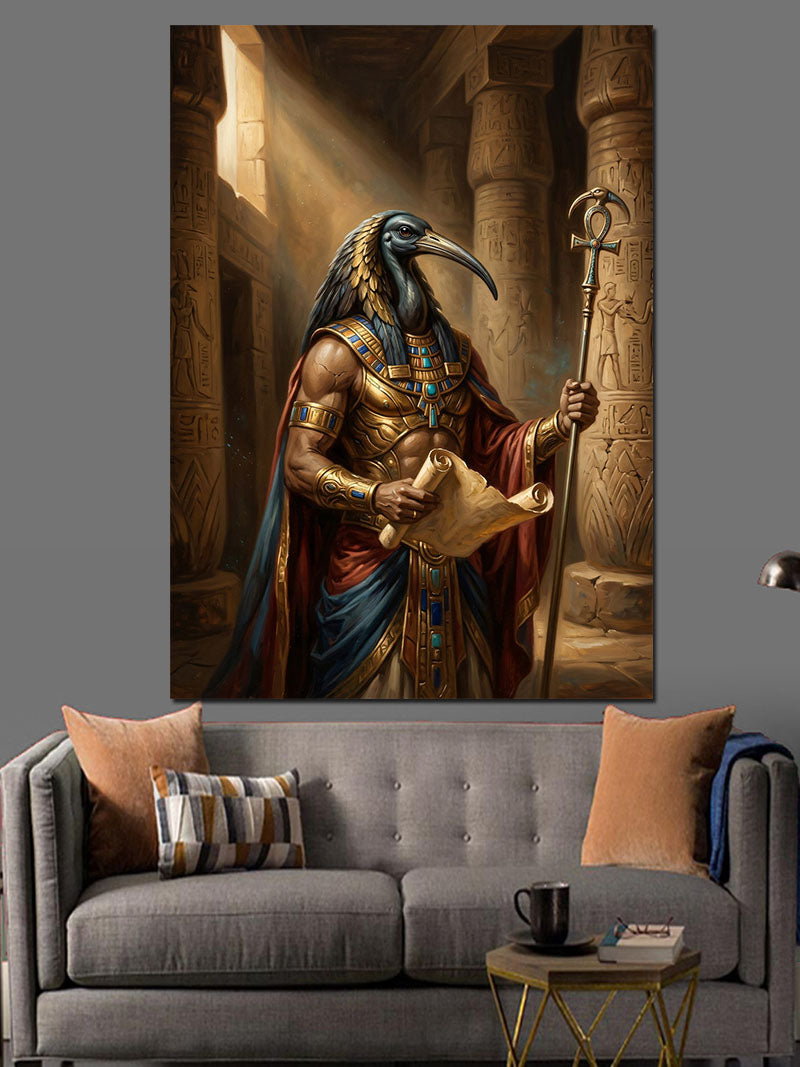 Antik Mısır Tanrısı Thoth Tablosu Kanvas Tablo