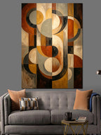 Geometrik Modern Sanat Soyut Desen Kanvas Tablo