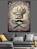 Master Chef Mutfak Kuralları Tabelası Kanvas Tablo