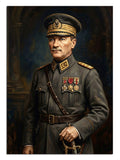 Madalyaları ve vakur duruşuyla Mustafa Kemal Atatürk.