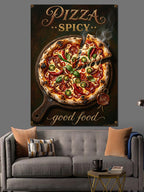 Pizza Spicy Good Food Tabelası Kanvas Tablo