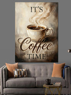 It's Coffee Time Kahve Fincanı Kanvas Tablo
