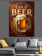Traditional Cold Beer Bira Reklamı Kanvas Tablo