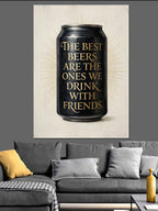 The Best Beers Siyah Kutu Kanvas Tablo