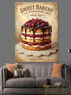 Sweet Bakery Katlı Meyveli Pasta Kanvas Tablo