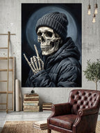 Bereli İskelet Modern Sanat Tablo Kanvas Tablo