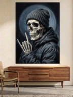 Bereli İskelet Modern Sanat Tablo Kanvas Tablo