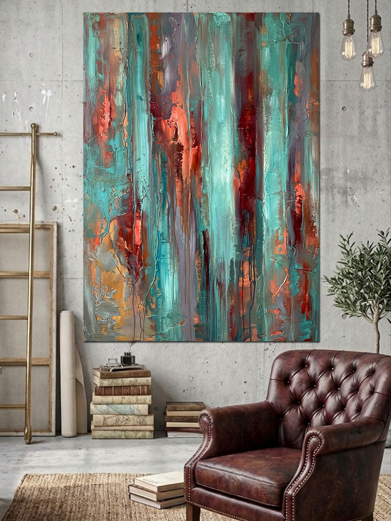 Soyut Renk Geçişleri Modern Sanat Kanvas Tablo