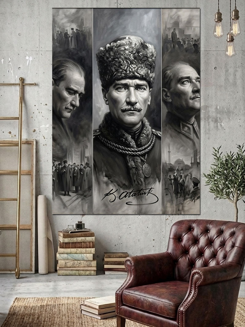 Atatürk Portresi Kanvas Tablo
