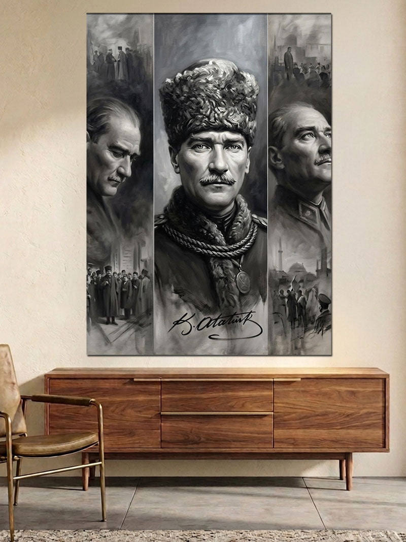 Atatürk Portresi Kanvas Tablo