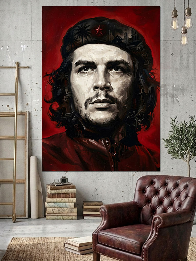 Che Guevara Karizmatik Devrimci Portresi Kanvas Tablo