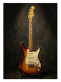 gitar, enstrüman, müzik, ışık, rock