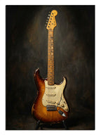 gitar, enstrüman, müzik, ışık, rock