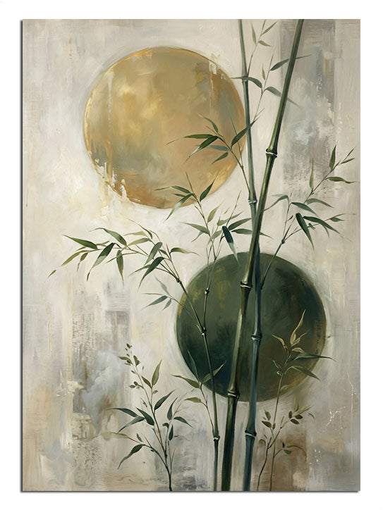 bambu, ay, minimalist, bej, doğa