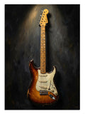 gitar, enstrüman, müzik, ışık, rock