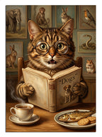 kedi, kitap, kütüphane, gözlük, tarz