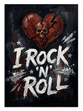 rock, müzik, kalp, yazı, enerji