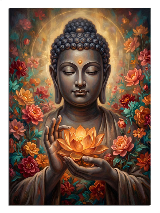 buda, meditasyon, çiçek, huzur, spiritüel