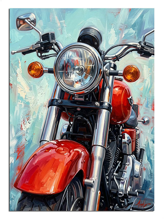 motosiklet, motor, hız, kırmızı, retro