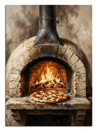 pizza, fırın, mutfak, ateş, taze