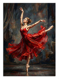 bale, dansçı, balerin, kırmızı, enerji
