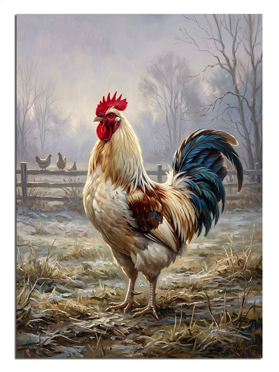 horoz, hayvan, çiftlik, renkli, doğa