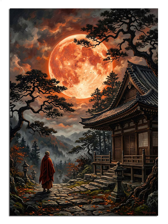 japonya, samuray evi, kanlı ay, mistik