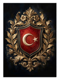 osmanlı arması, ay yıldız, altın varak, dini sembol