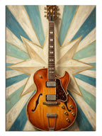 elektro gitar, retro müzik, sahne ışığı, sanat