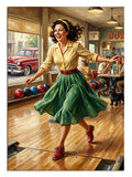 bowling, pin-up, eğlence, nostalji, moda