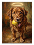 golden retriever, tenis topu, sevimli hayvan, oyun