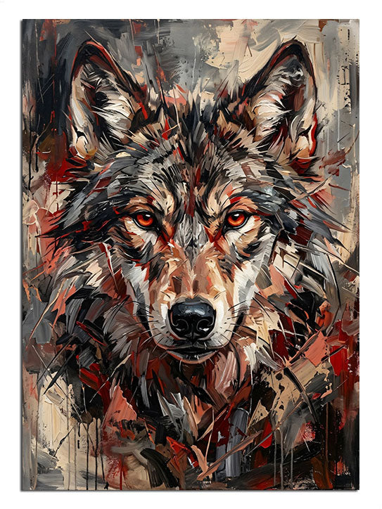 kurt portresi, renkli sanat, vahşi doğa, modern
