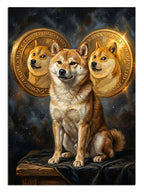dogecoin, shiba inu, kripto para, komik, sanat