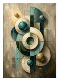 geometrik sanat, modern dekor, soyut daireler