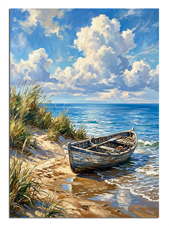 sahil, eski kayık, deniz manzarası, huzur