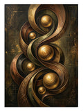 altın küreler, geometrik sanat, modern dekor