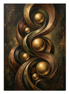 altın küreler, geometrik sanat, modern dekor