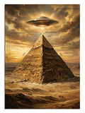 mısır piramidi, ufo, gizemli gökyüzü, antik