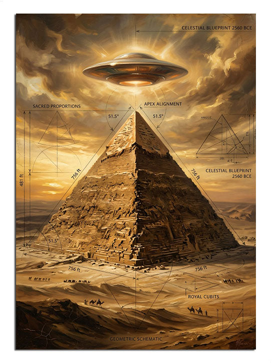mısır piramidi, ufo, gizemli gökyüzü, antik