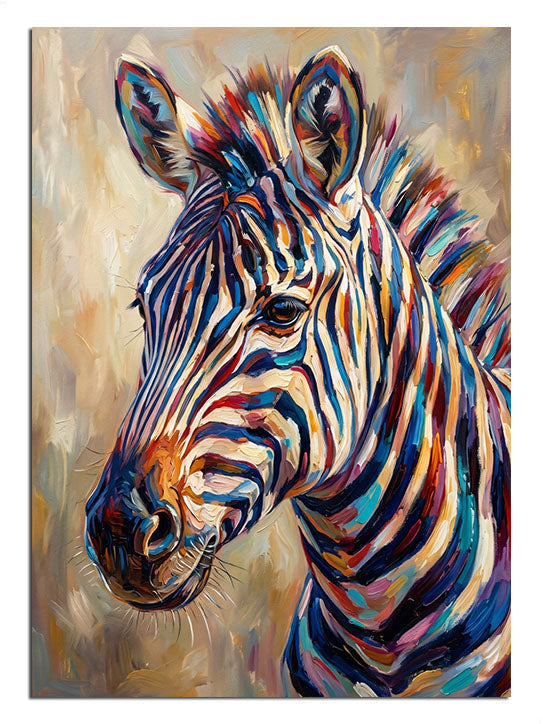 zebra, renkli hayvan, modern sanat, pop art