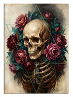 kurukafa ve gül, gotik sanat, memento mori