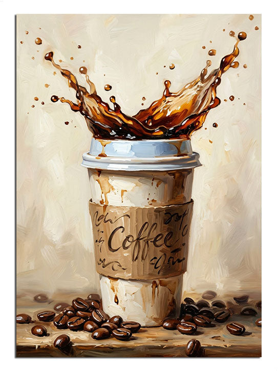 kahve dökülmesi, coffee art, mutfak dekoru
