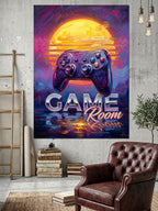 Retro Game Room Konsol Tabelası Kanvas Tablo