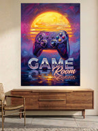 Retro Game Room Konsol Tabelası Kanvas Tablo