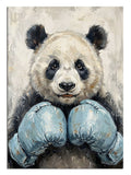 panda portresi, boksör panda, sevimli hayvan, güç